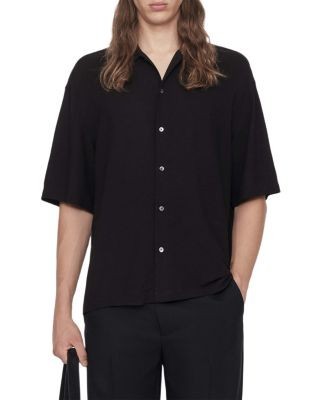 Allsaints Archer Oversized Point Collar Shirt