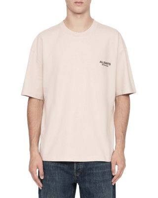 Allsaints Shadow Logo Cotton Crewneck T-Shirt