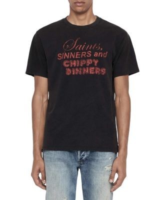 Allsaints Chippy Dinners Cotton Crewneck T-Shirt