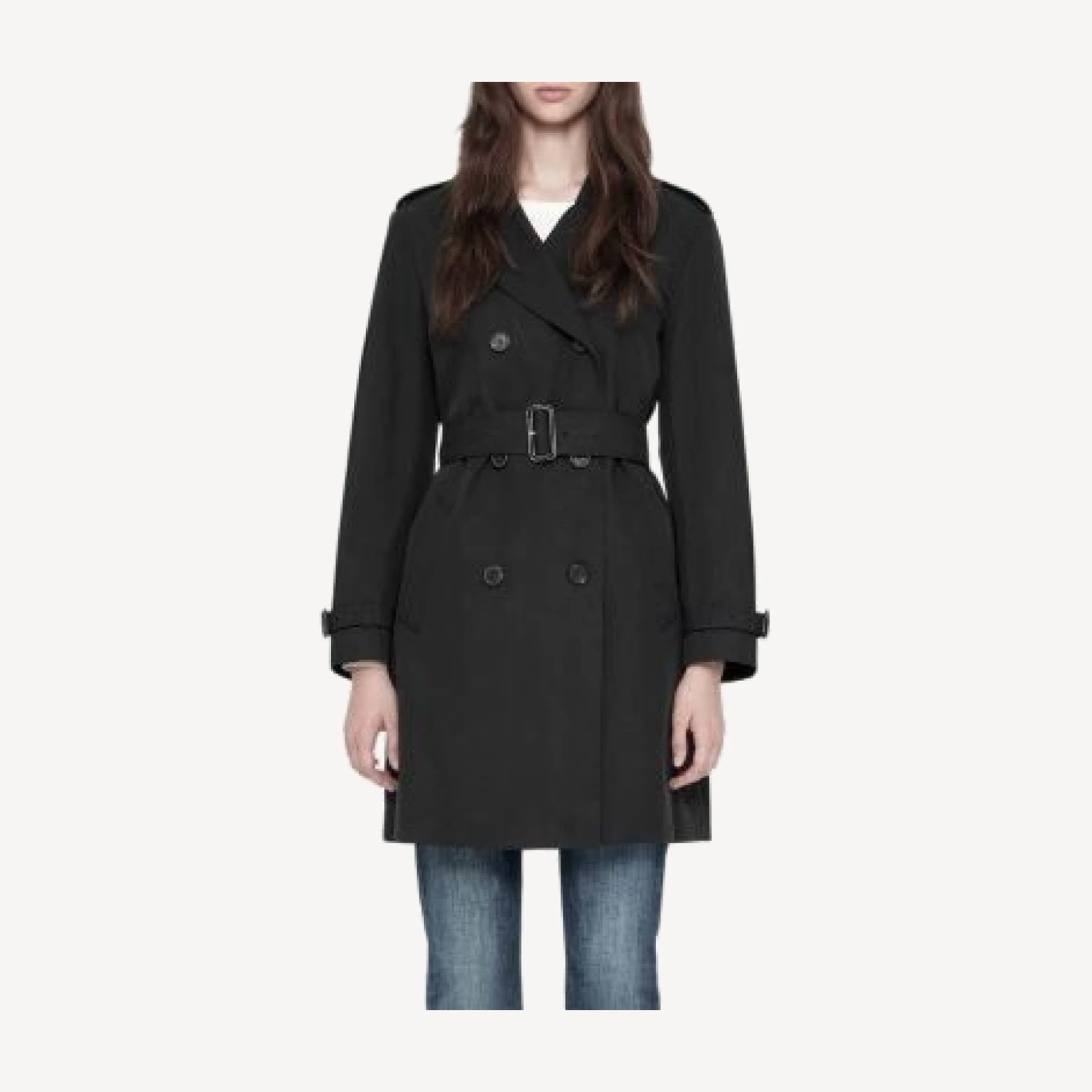 Allsaints Leonard Cotton Blend Trench Coat