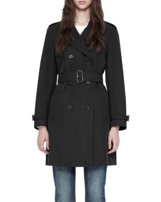 Allsaints Leonard Cotton Blend Trench Coat