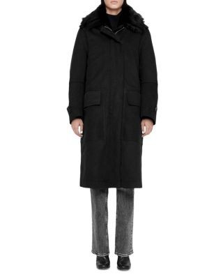 Allsaints Seyka Reversible Cotton, Leather & Shearling Coat