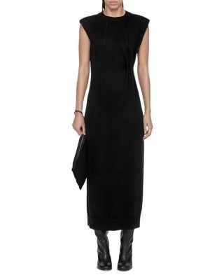 Allsaints Kayla Merino Wool Midi Dress