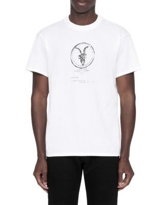 Allsaints Jack's Place Ram Skull Cotton Logo T-Shirt