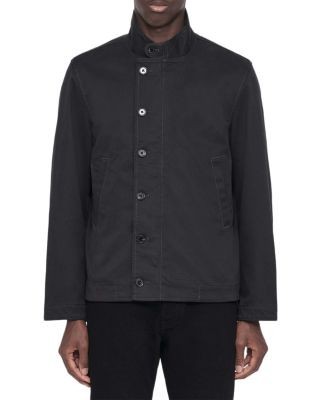 Allsaints Enfield Cotton Blend Stand Collar Jacket