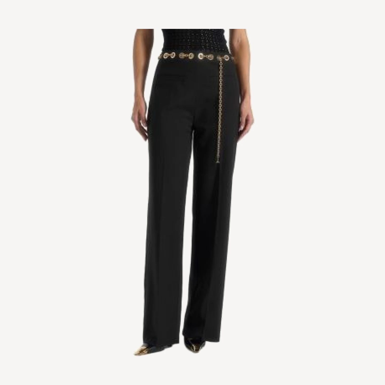 Maniere De Voir Perrine Trousers with Rope Belt Detail