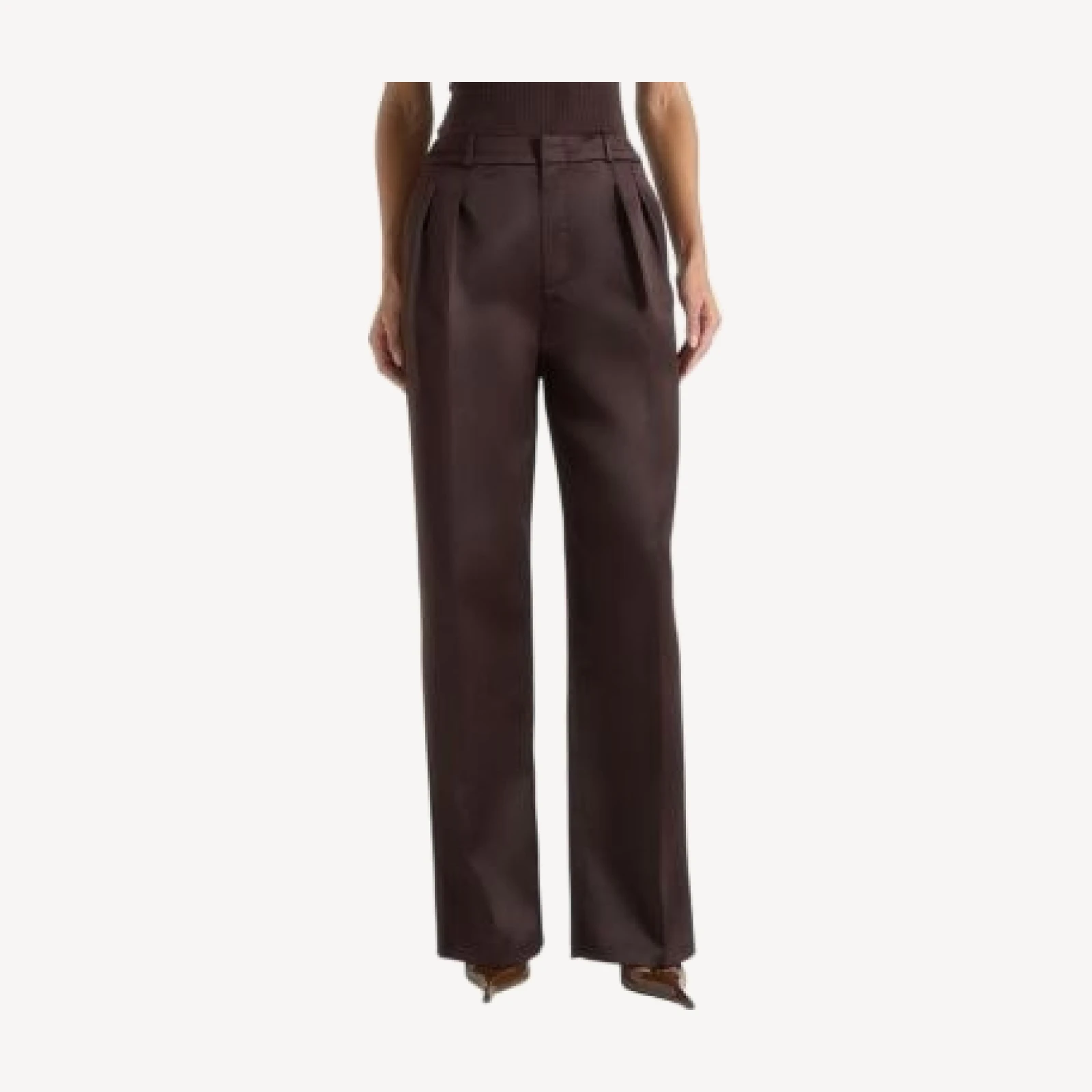 Maniere De Voir Julie Satin Tailored Trousers