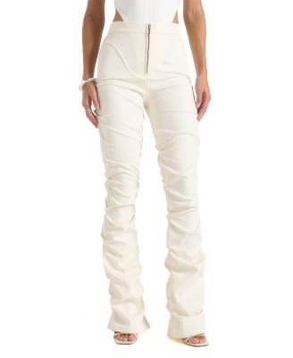 Maniere De Voir Caroline Tacked Twill Flare Trousers