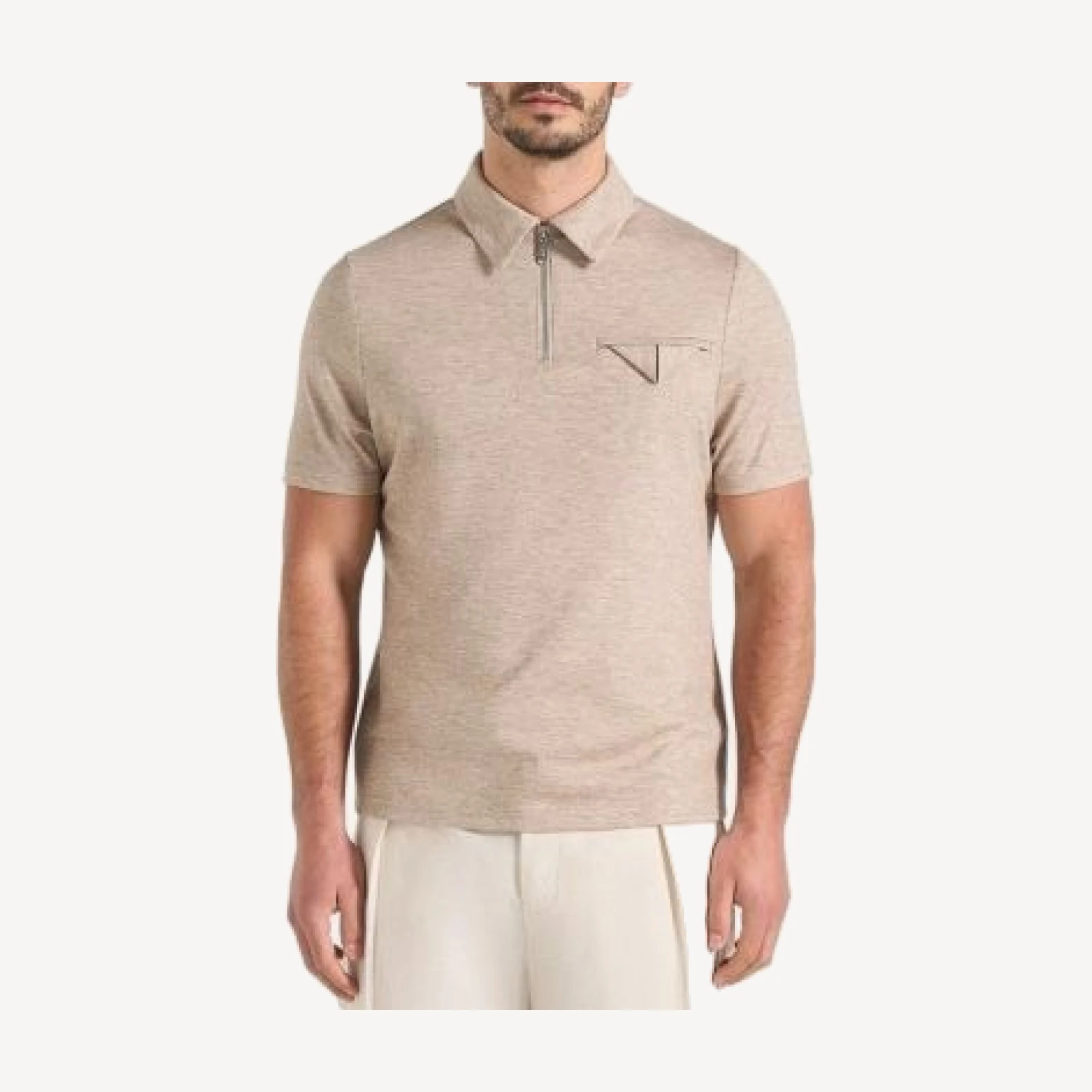 Maniere De Voir Cassian Zip Polo Shirt