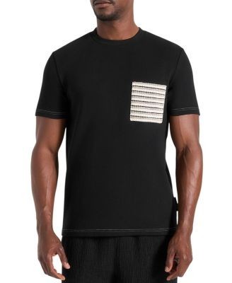 Maniere De Voir Joris Whipstitch Pocket Detail T-shirt