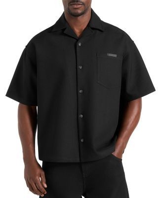 Maniere De Voir Brook Signature Twill Boxy Shirt