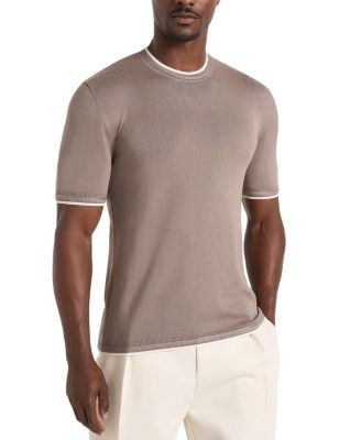 Maniere De Voir Wyatt Contrast Knit T-shirt