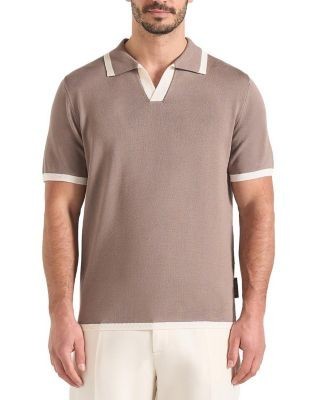 Maniere De Voir Lambert Contrast Detail Knit Polo