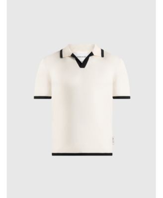 Maniere De Voir Lambert Contrast Detail Knit Polo