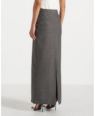 Maniere De Voir Regine Straight Maxi Skirt