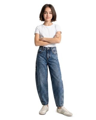 Joe's Jeans Girls' Raya Relaxed Cotton Balloon Jeans - Big Kid