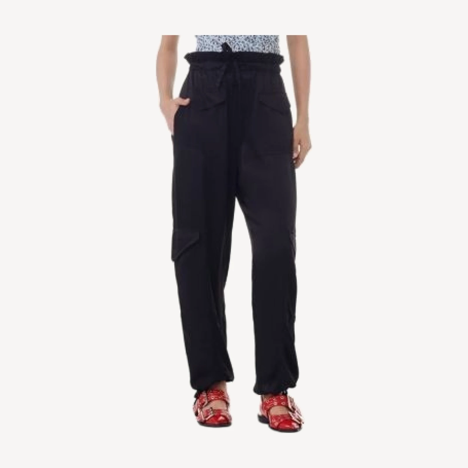 Ganni Washed Satin Pocket Pants