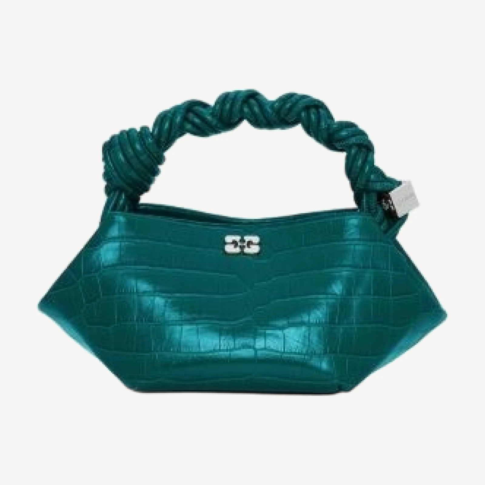 Ganni Bou Mini Croco Embossed Handbag