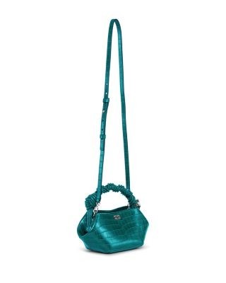 Ganni Bou Mini Croco Embossed Handbag