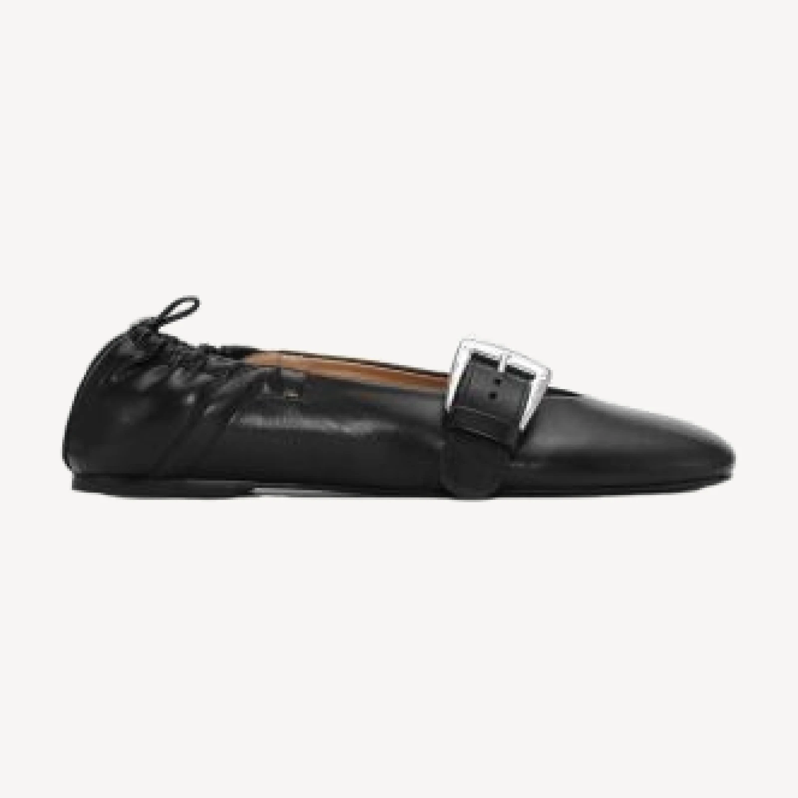 Ganni Women's Butterfly Strap Ballet Flats