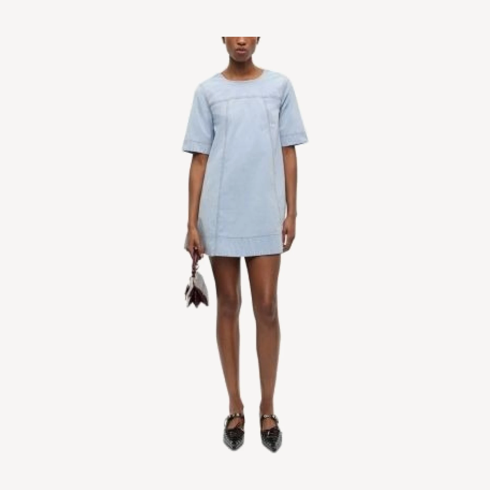 Ganni Scoop Back Mini Dress