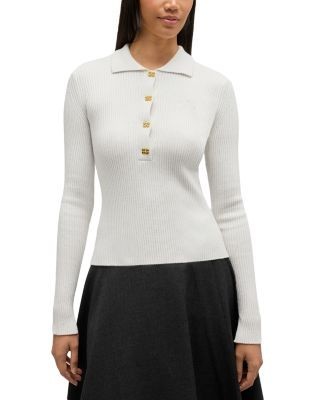 Ganni Sequin Polo Shirt