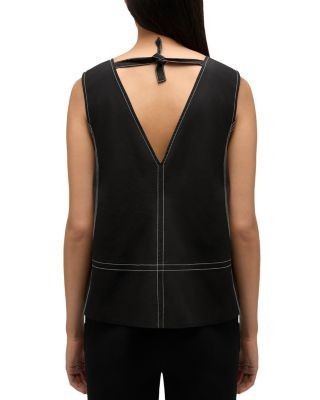 Ganni Tie Back Top