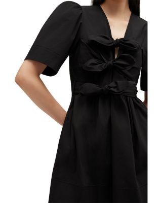 Ganni Stretch Cotton Mini Dress