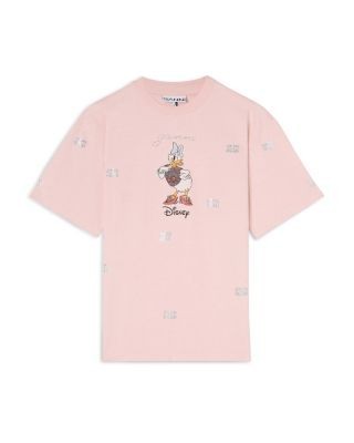 Ganni Daisy Duck Rhinestone Graphic Tee