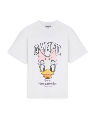 Ganni Daisy Duck Graphic Baby Fit Tee