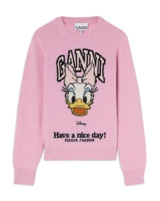 Ganni Daisy Duck Crewneck Sweater
