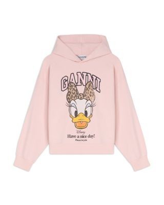 Ganni Cropped Daisy Duck Hoodie