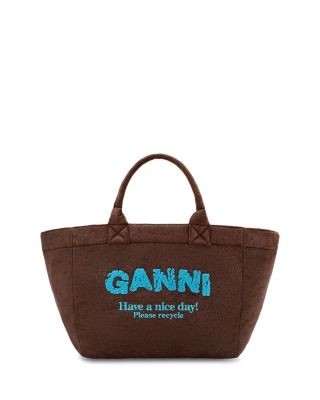 Ganni Xxl Canvas Shopper Tote
