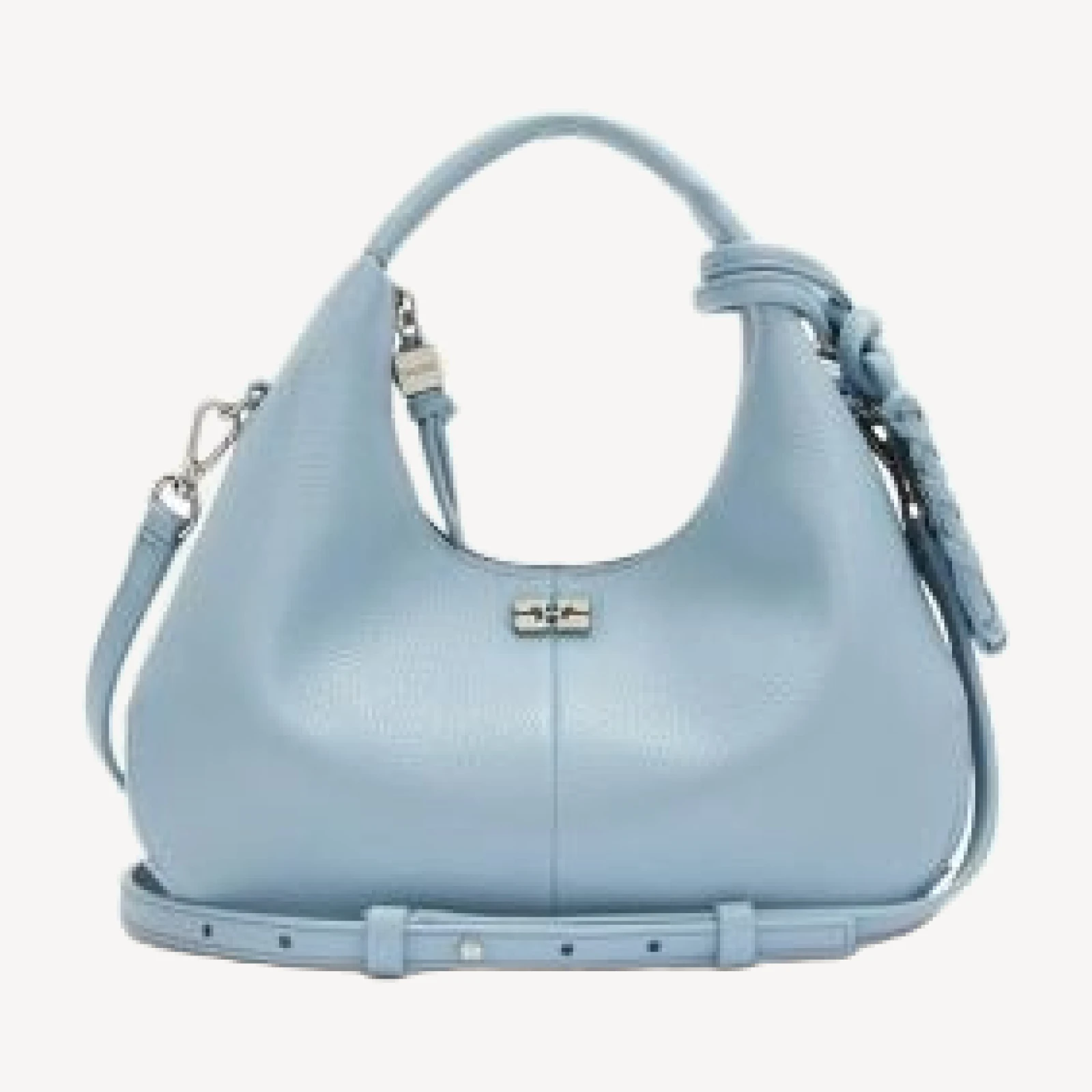 Ganni Mini Grained Hobo Bag