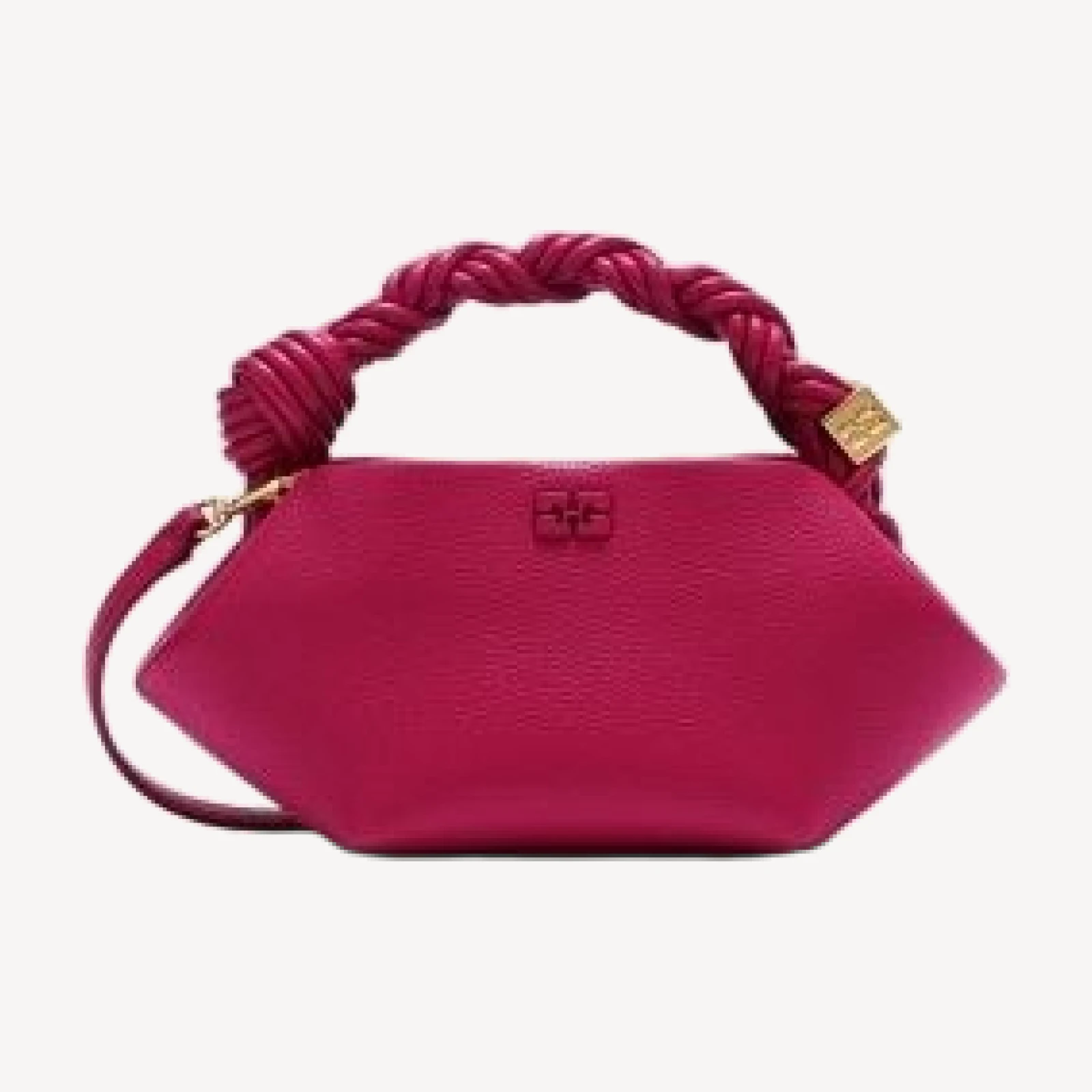 Ganni Bou Mini Grained Handbag