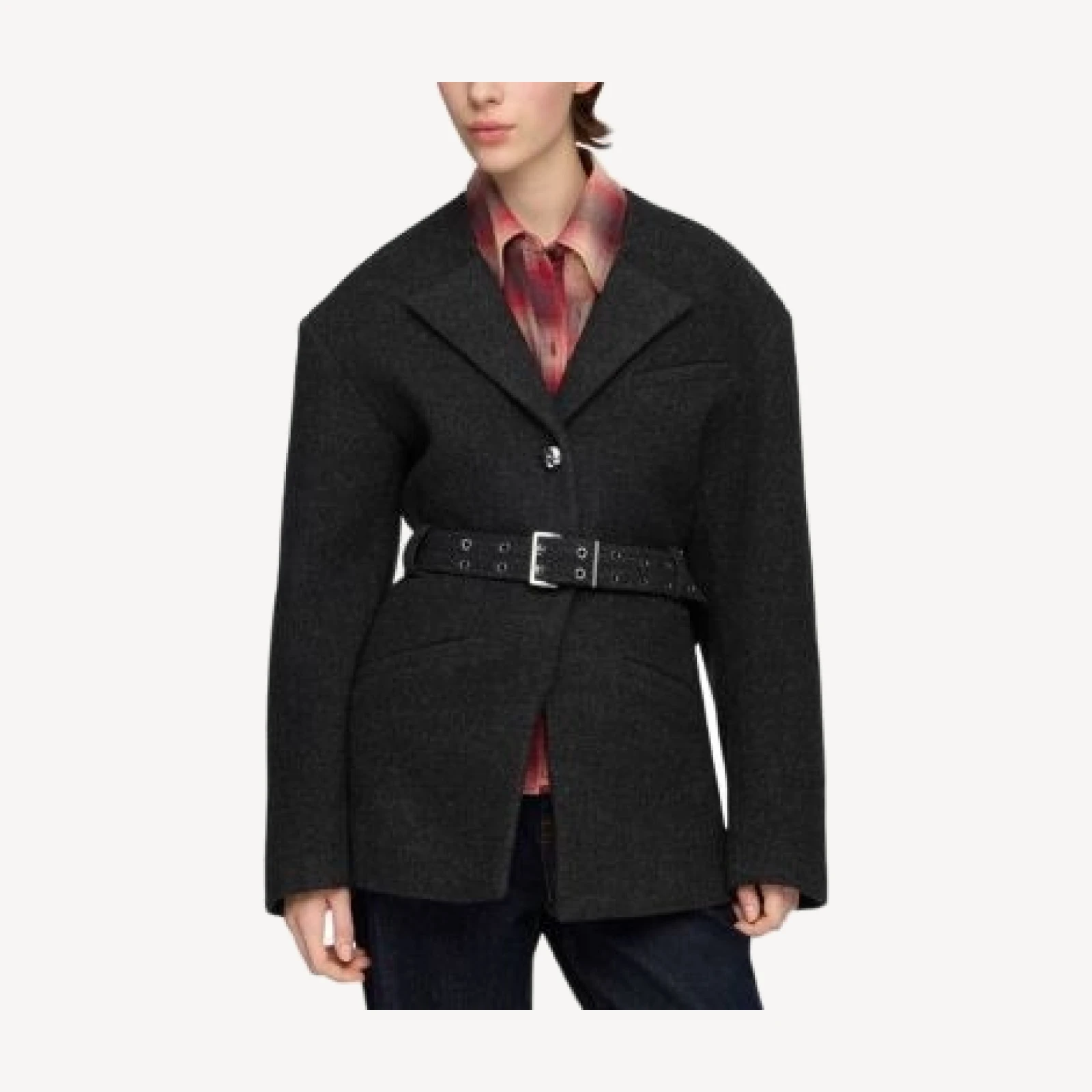 Ganni Grey Wool Jacket