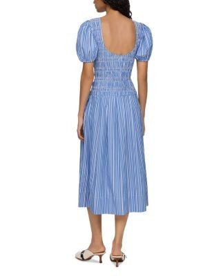 Ganni Striped Cotton Dress