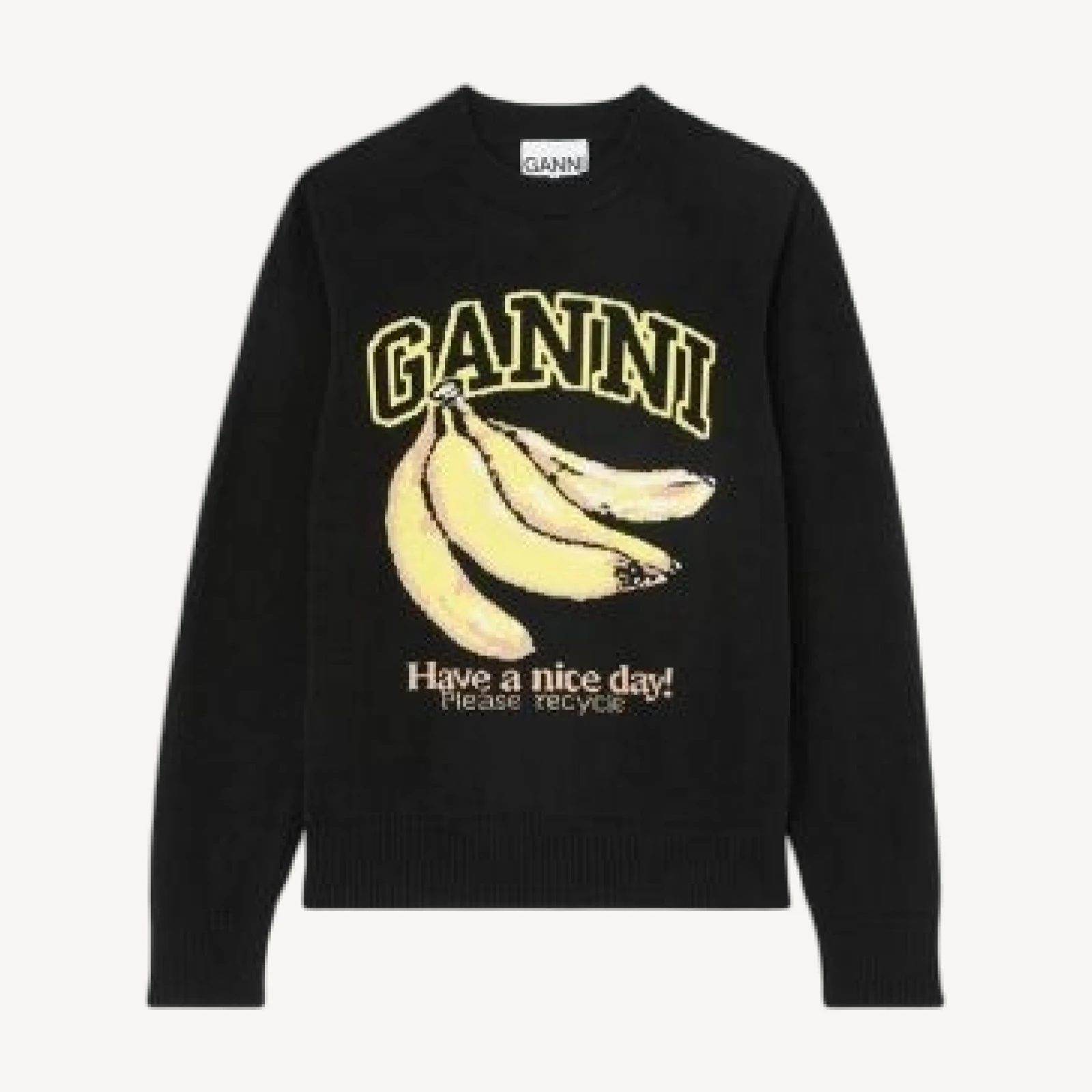 Ganni Banana Graphic Sweater