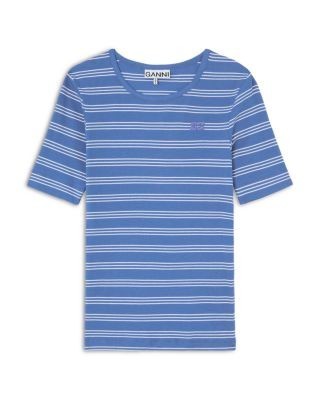 Ganni Cotton Rib Tee