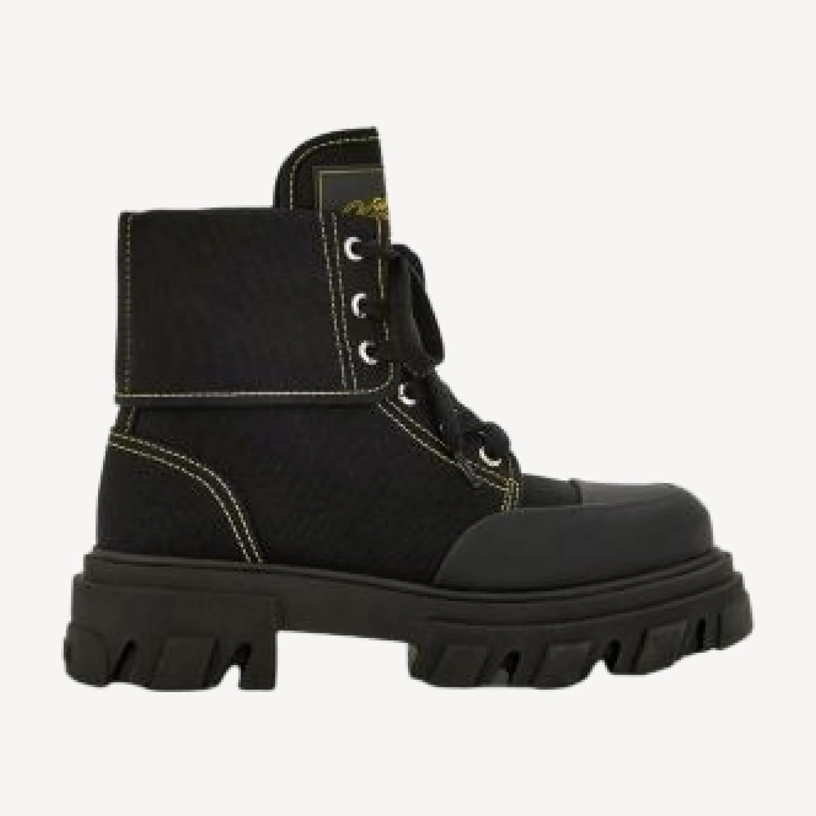 Ganni Women's Cleated Canvas Trail Boots