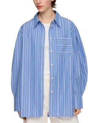 Ganni Striped Cotton Shirt