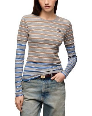 Ganni Layered Double Stripe Top