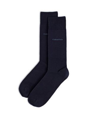 Calvin Klein Giza Cotton Flat Knit Socks