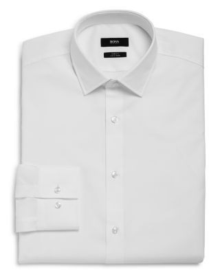 Boss Basic Solid Slim Fit Dress Shirt