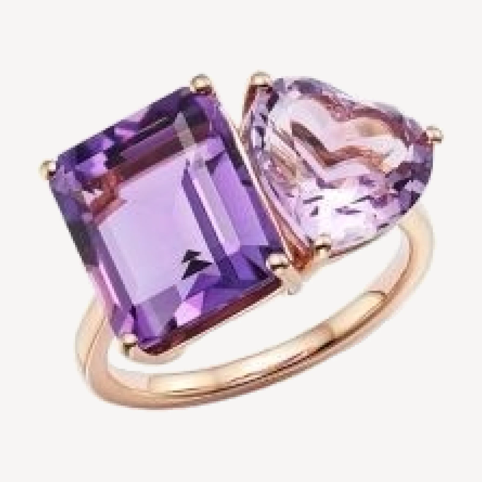 Bloomingdale's Fine Collection Amethyst & Pink Amethyst Ring in 14K Rose Gold