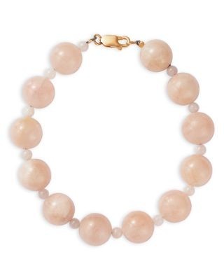 Bloomingdale's Fine Collection Pink Morganite Beaded Bracelet in 14K Yellow Gold