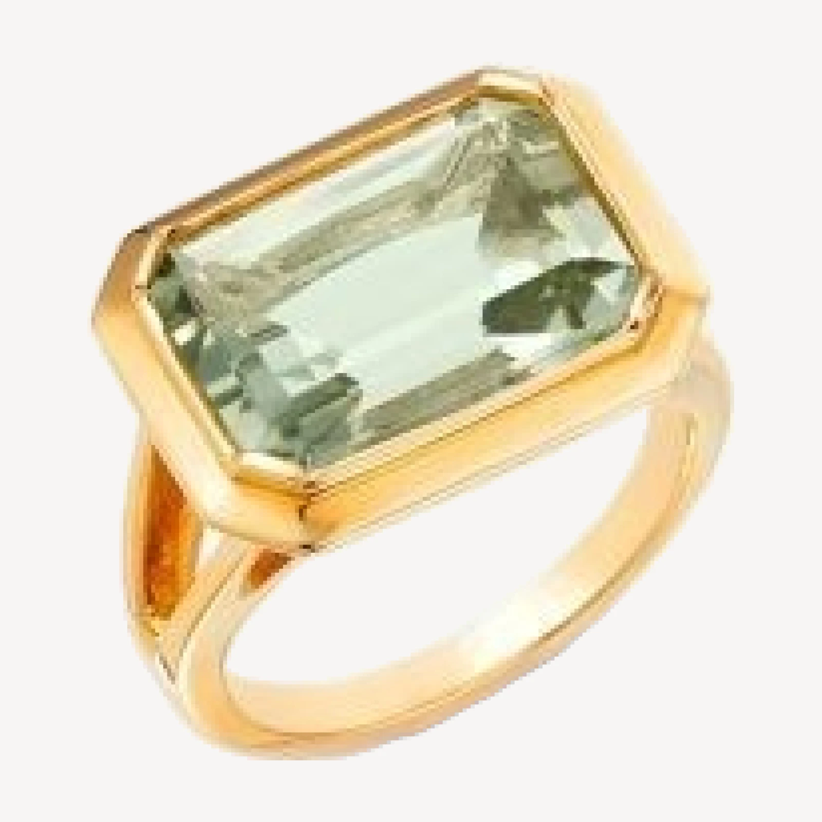 Bloomingdale's Fine Collection Prasiolite Emerald Cut Statement Ring in 14K Yellow Gold