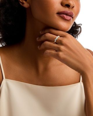 Bloomingdale's Fine Collection Opal & Diamond Band Ring in 14K Yellow Gold