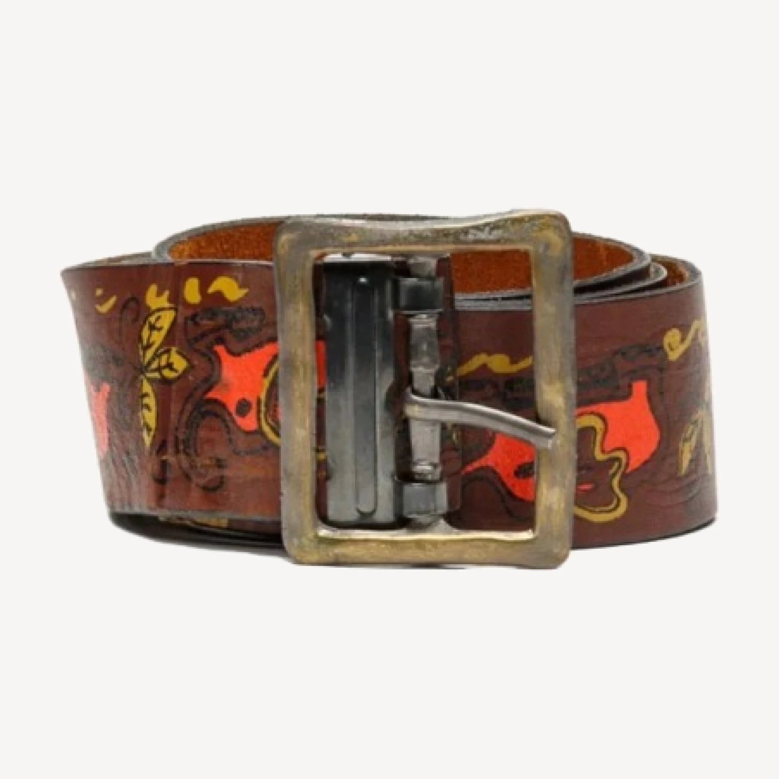 70s Painted Elephant Belt