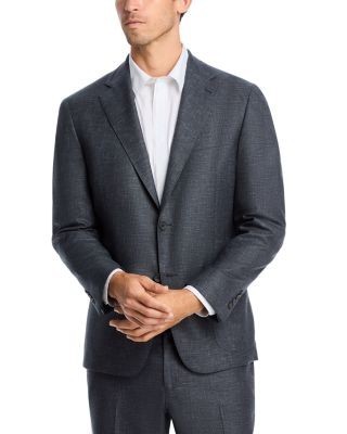 Vince Melange Solid Unstructured Slim Fit Suit Jacket